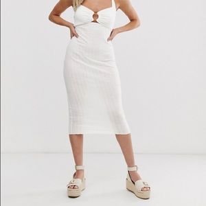 NWT ASOS Chunky Rib Bodycon With Ring Detail